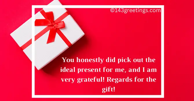 Thank You Messages for Gift