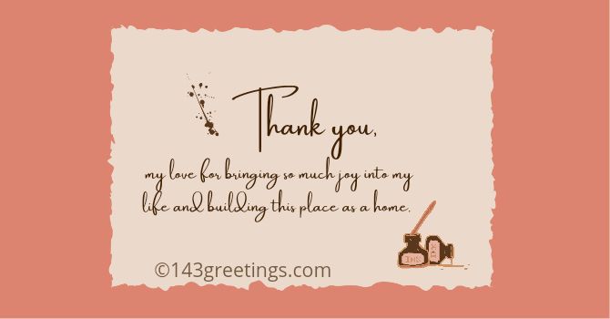 thank you my love messages