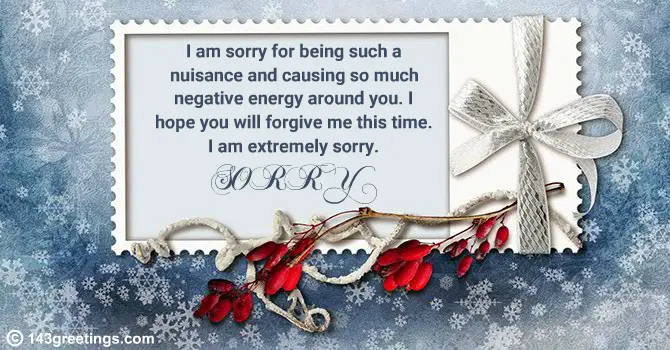 touchy sorry messages for friend