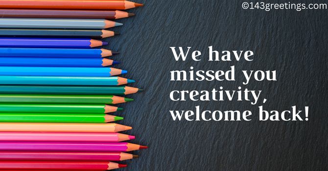 Welcome Back from Work Message for Her