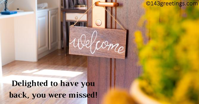 Welcome Back Home Messages for Brother