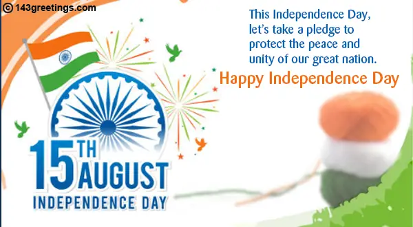 Indian Independence Day Message