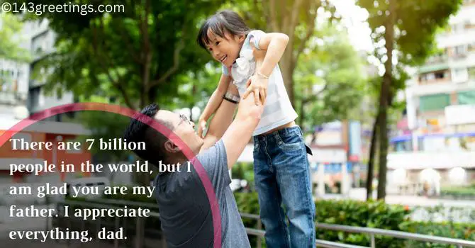 love messages for dad