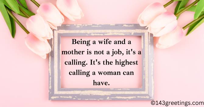 Mother’s Day Message for Wife 2023