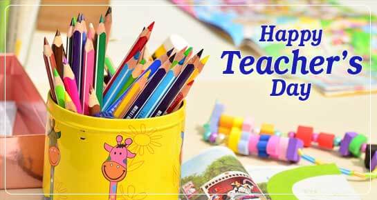 Teachers day message card