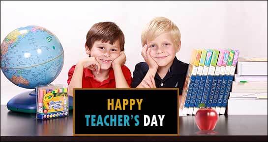 Teachers day message card