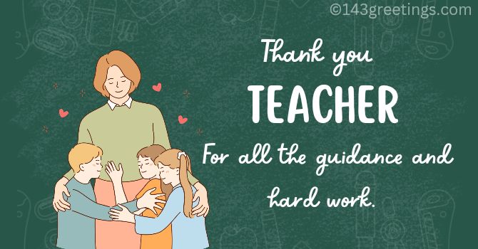 Thank You Messages for Teacher