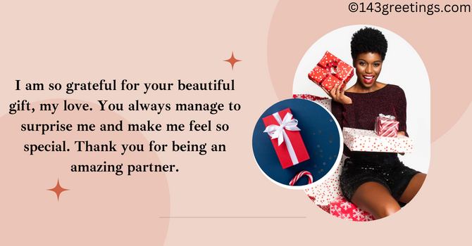 Thanks for Birthday Gift from Lover