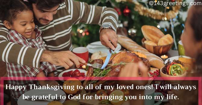 Thanksgiving Message to Family Members Thanksgiving Message to Family Members