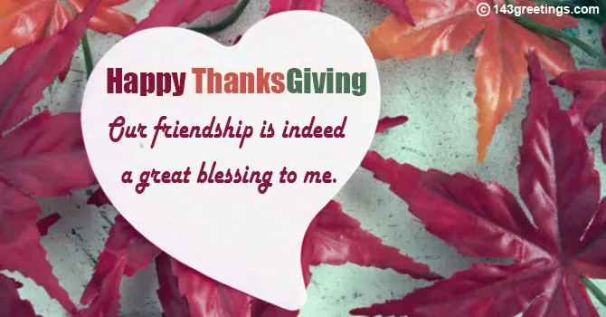 Happy Thanksgiving Wishes for Friends