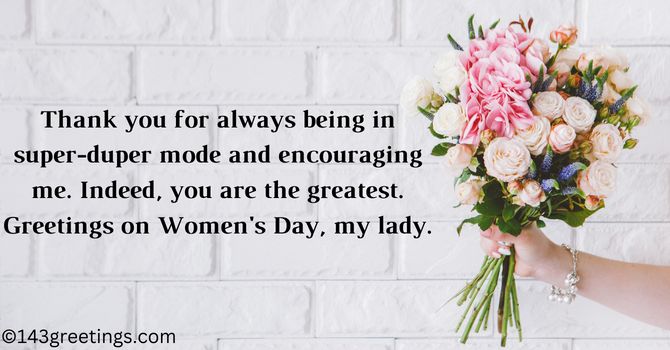 Women's Day Messages for Wife
